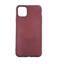 Uyumlu Model Apple iPhone 11 Pro Max Kılıf Soft Mat Premier Case (Mürdüm)