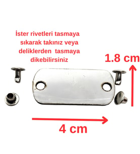 Metal Kedi Köpek Tasması Isimlik Künye, Paslanmaz Metal Evcil Hayvan Künyesi, Çelik Isimlik Künye Metal Isimlikler (104)