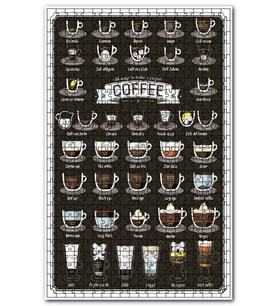 Cakapuzzle Mükemmel Kahvenin 38 Hali Puzzle Yapboz MDF (Ahşap) (1000 Parça)