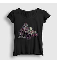 Presmono Kadın Beyaz Geep Gorillaz T-Shirt 402568tt (Siyah)