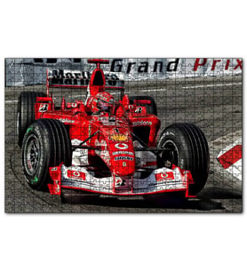 Cakapuzzle Grand Prix Fiat Yarış Arabası Görseli  Puzzle Yapboz MDF (Ahşap) (255 Parça)