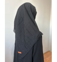 Poloist Bürümcül Koton Eşarp (Siyah)
