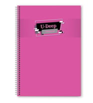 Defter A4 Spiralli 72 Yaprak Çizgili A4 Siparalli Defter Telli Defter 72 Yaprak Çizgili (Pembe)