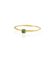 Kadir Jewellery Zirkon Taşlı Ayarlanabilir 22 Ayar Altın Kaplama Bilezik (Yeşil)