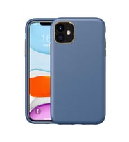Uyumlu Model Apple iPhone 11 Kılıf Deri Natura Kapak (Lacivert)