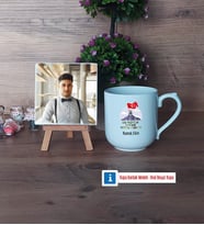 Askere Hediye Fotoğraflı Dekoratif Taş, Kupa Bardak Beyaz Hediye (Model 5)