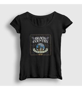 Presmono Kadın Beyaz Black Country Communion 2 T-Shirt 446089tt (Siyah)