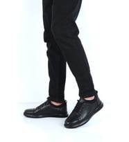 Ayakcenter 2008 Birkan %100 Deri Erkek Casual Ayakkabı (Siyah)