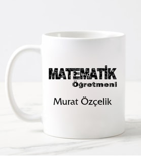 Matematik Öğretmeni Kupa Bardağı (Beyaz)