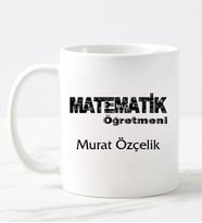 Matematik Öğretmeni Kupa Bardağı (Beyaz)