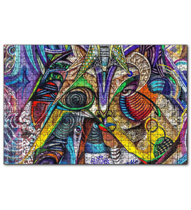 Cakapuzzle Duvar Boyama Sürreal Cümbüş  Puzzle Yapboz MDF (Ahşap) (255 Parça)