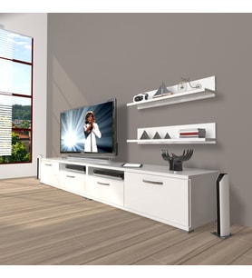 Decoraktiv Eko 200R Mdf Tv Ünitesi Tv Sehpası (Beyaz)