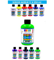 Akrilik Boya 250 Ml 1 Adet (Açık Yeşil)