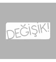 Değişik! Araba Sticker siyah 15x6 CM (Beyaz)