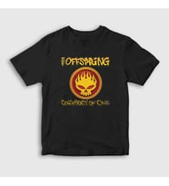 Presmono Unisex Çocuk Beyaz Conspiracy The Offspring T-Shirt 177190tt (Siyah)