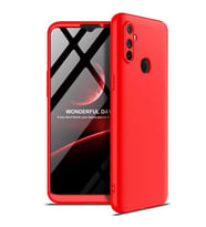 Realme 5İ Kılıf Zore Ays Full Koruma Kılıf (Kırmızı)