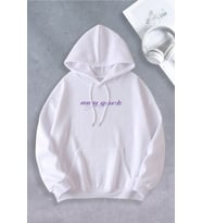 Unisex Kadın Erkek NewYork Şimşek Modeli Oversize (Beyaz)