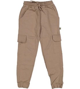 Çocuk Çift Kargo Cepli Paça Lastikli Eşofman Alt BGL-ST03864 (Bej)