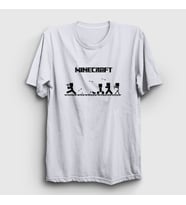Presmono Unisex Sarı Arrows Minecraft T-Shirt 28979tt (Beyaz)