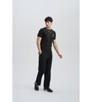 Blues Eyes Erkek Baskı T-Shirt (Siyah)