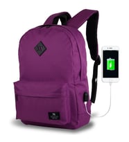 My Valice Smart Bag SPECTA Usb Şarj Girişli Akıllı Sırt Çantası (Mürdüm)