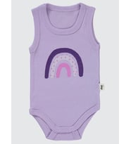 Civil Baby Gökkuşağı Baskılı 1-36 Ay Çıtçıtlı Badi - Fil Dişi