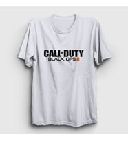 Presmono Unisex Sarı Black Ops Call Of Duty T-Shirt 26494tt (Beyaz)