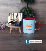 Arkeolog Fotoğraflı Dekoratif Taş, Kupa Bardak Beyaz Hediye (Model 2)