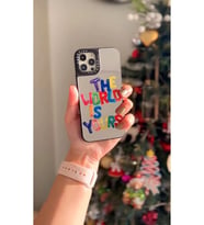 Aynalı Desenli Kolaj Samsung Galaxy A14 Uyumlu Telefon Kılıfı (Lila)