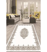 Dijital Kaymaz Taban Yıkanabilir Modern Renkli Salon Halısı Mutfak Halısı Yolluk ND-HT-342 (Kahverengi)