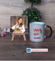Zabıt Katibi Fotoğraflı Dekoratif Taş, Kupa Bardak Beyaz Hediye (Model 9)