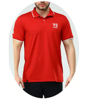 Adidas EF-3992 Erkek Polyester Mesh Polo Yaka T-Shirt (Kırmızı)