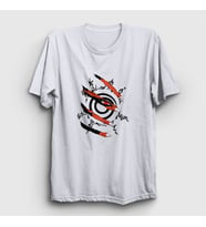 Presmono Unisex Sarı Kyuubi Anime Naruto T-Shirt 133710tt (Beyaz)