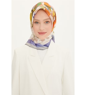 Armine 900x90 Ipek Eşarp 8713d (sura) (nostalji) (Çimen Yeşili)