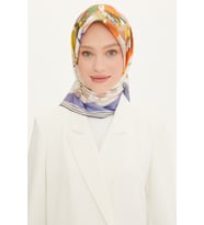 Armine 900x90 Ipek Eşarp 8713d (sura) (nostalji) (Çimen Yeşili)