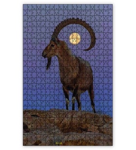 Cakapuzzle Dağ Keçisi ve Dolunay Hızırın Keçisi Puzzle Yapboz MDF (Ahşap) (500 Parça)