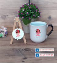 Asker Hediyesi Kupa Bardak Kırmızı ve Ahşap Anahtarlık Hediye (Model 9)