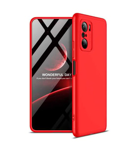 Xiaomi Mi 11İ Kılıf Zore Ays Full Koruma Kılıf (Kırmızı)
