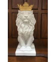 ASLAN KRAL BİBLO FİGÜRÜ (Beyaz)