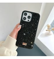 İphone 11 Sw Taşlı Premium Lüx Silikon Cep Telefonu Kılıfı (Siyah)