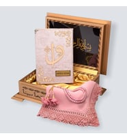 GOLD SANDIKLI HAFIZ BOY KUR'AN-I KERİM SETi (Pudra)
