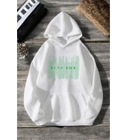 Bonafide Baskılı Oversize Sweatshirt (A.Beyaz)