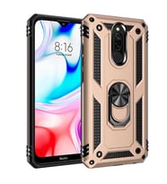 Xiaomi Redmi 8 Kılıf Yüzüklü Zırh Tank Vega (Gold)