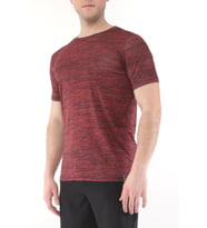 Ghassy Co. Erkek Nem Emici Aktif Gym Fitness Koşu Performans Outdoor Tshirt (Bordo)