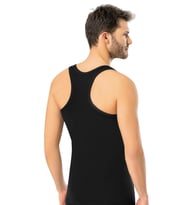 Erdem Erkek Likralı Sporcu Askılı Atlet 1121 - 3 Adet (Siyah)