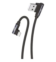 LİNKTECH K593 Safe Lightning USB 90 Derece Şarj Kablosu (Gri)