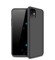 Microsonic Apple iPhone 11 (6.1'') Kılıf Double Dip 360 Protective (Siyah)