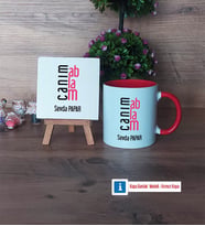 Ablaya Hediye Dekoratif Taş, Kupa Bardak Kırmızı Hediye (Model 1)