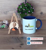 Diyetisyen Kupa Bardak Beyaz ve Fotoğraflı Ahşap Anahtarlık Hediye Diyetisyene Hediye Diyetisyenler Günü Hediyesi (Model 3)