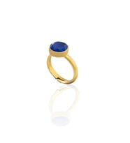 Kadir Jewellery 22 Ayar Altın Kaplama Zirkon Taşlı Kadın Minimal Yüzük (Parlement)